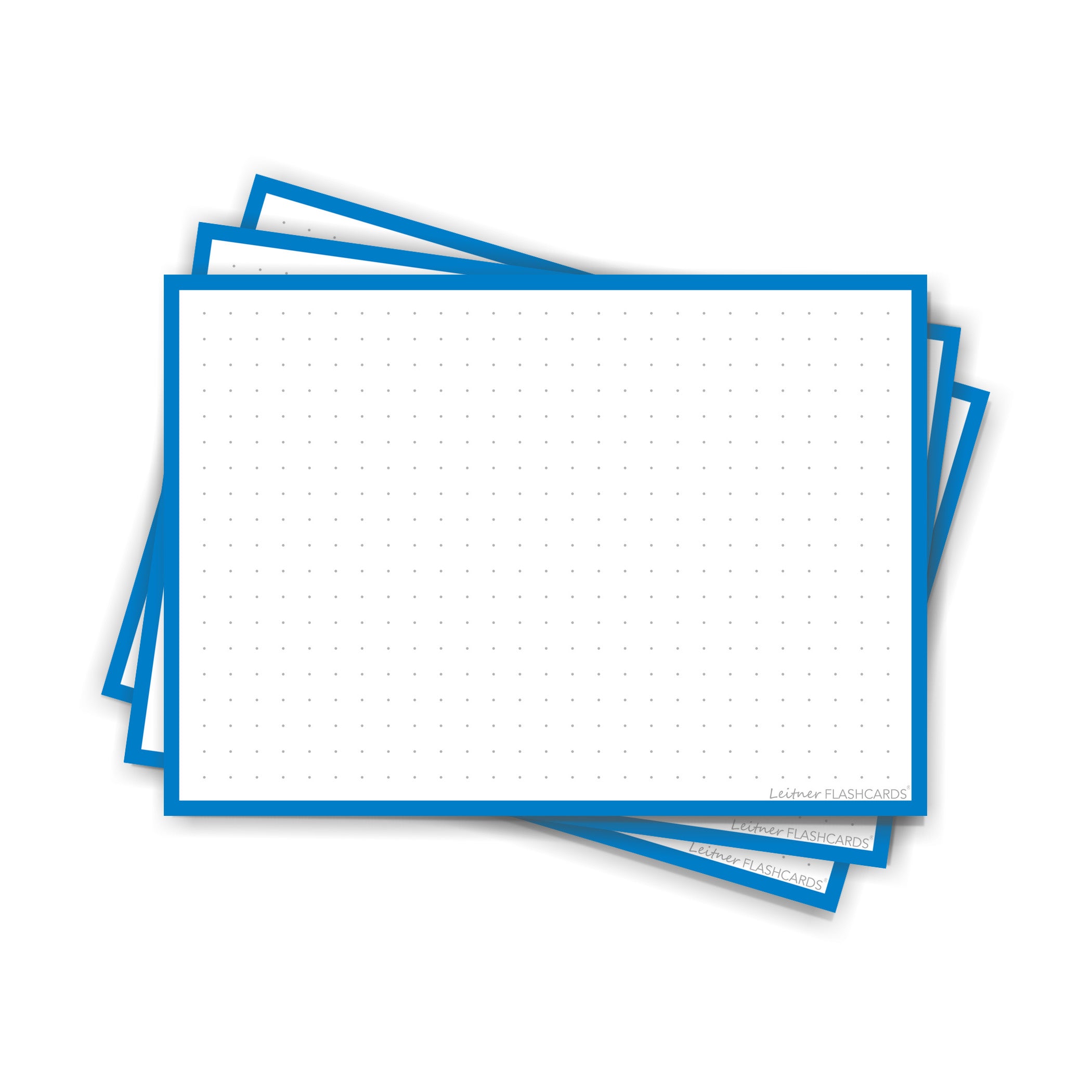 Leitner Flashcards A6 Classic Dotted blue