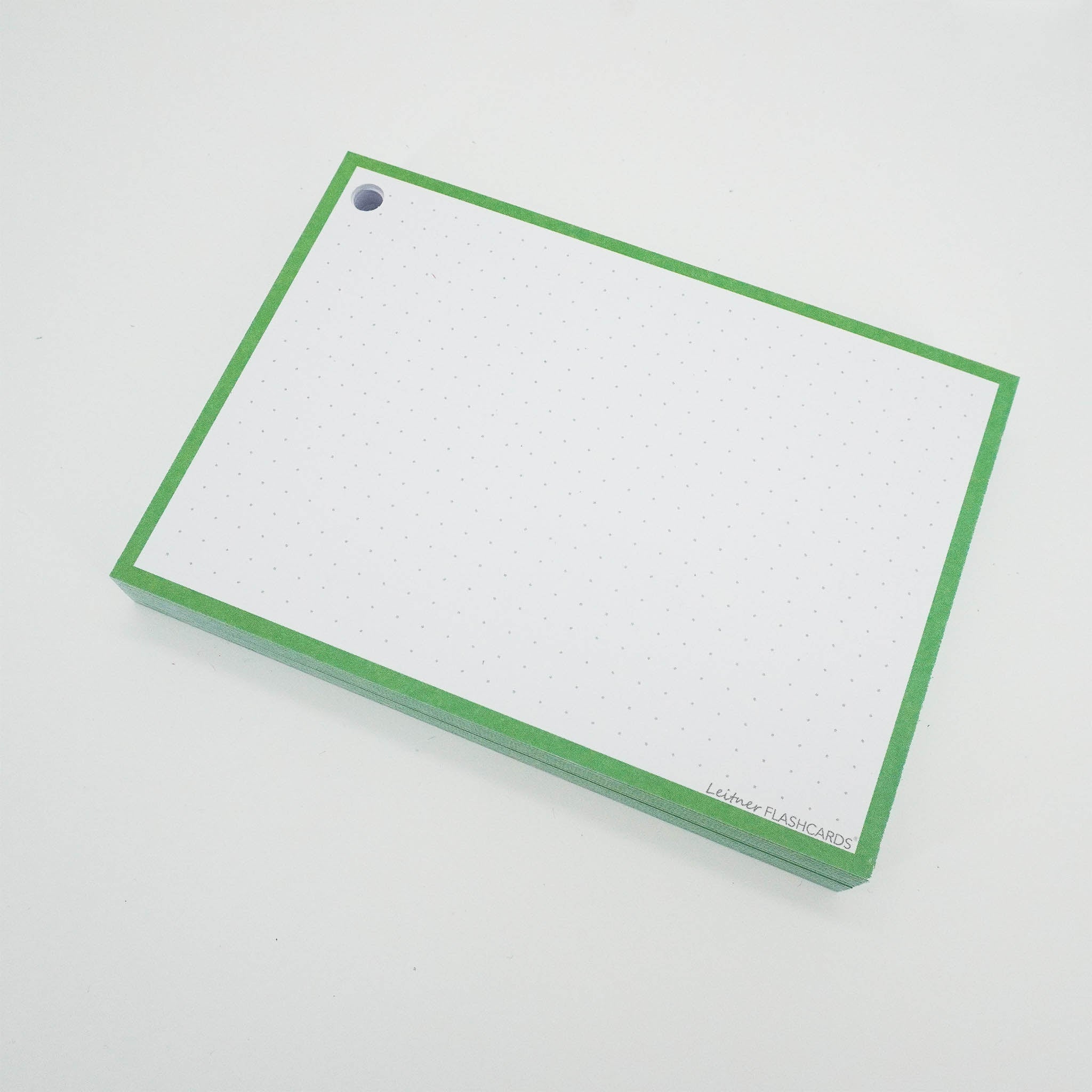 Leitner Flashcards A6 Classic Dotted green 3