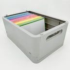 Leitner Flashcards A6 Classic Dotted green in storage box