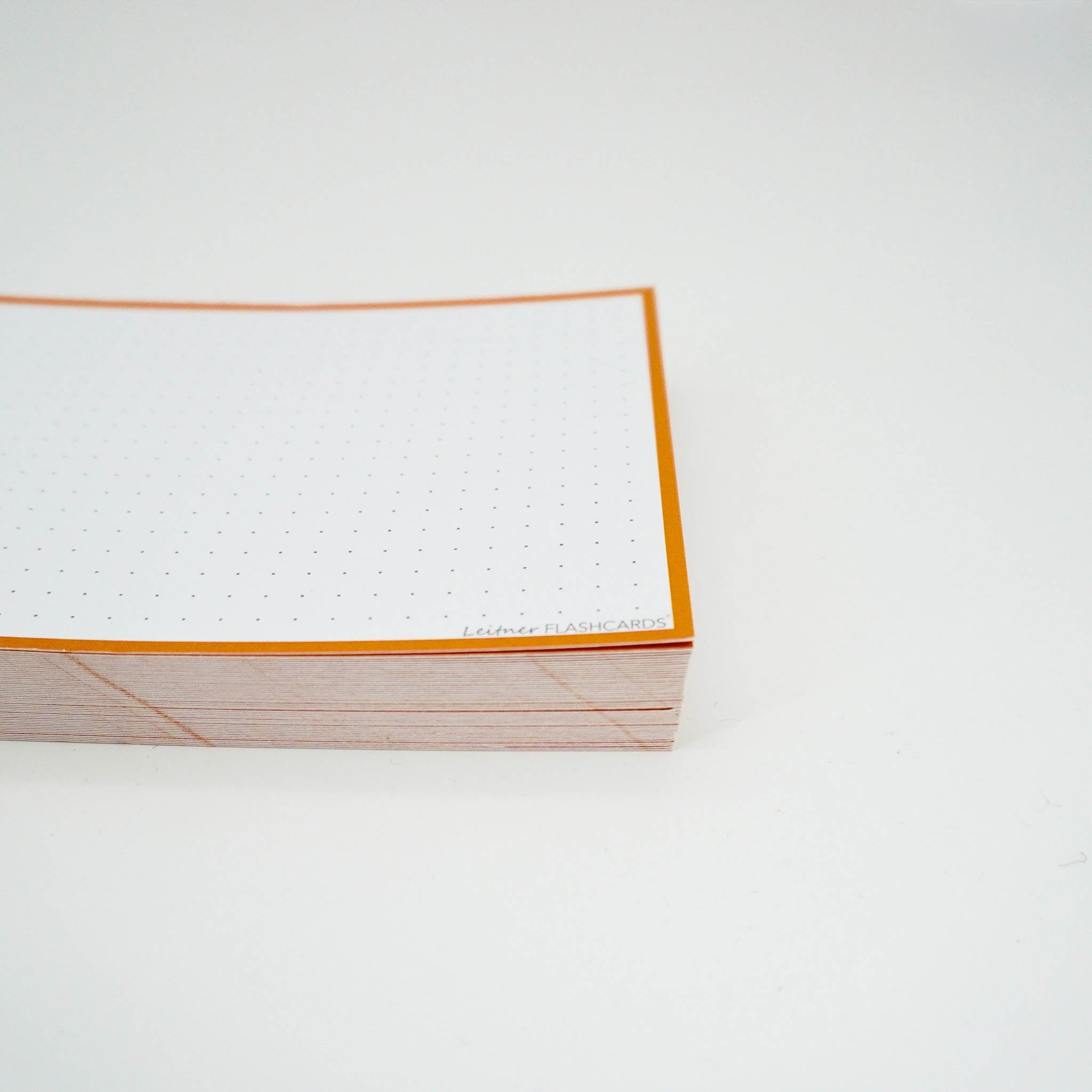 Leitner Flashcards A6 Classic Dotted orange 3