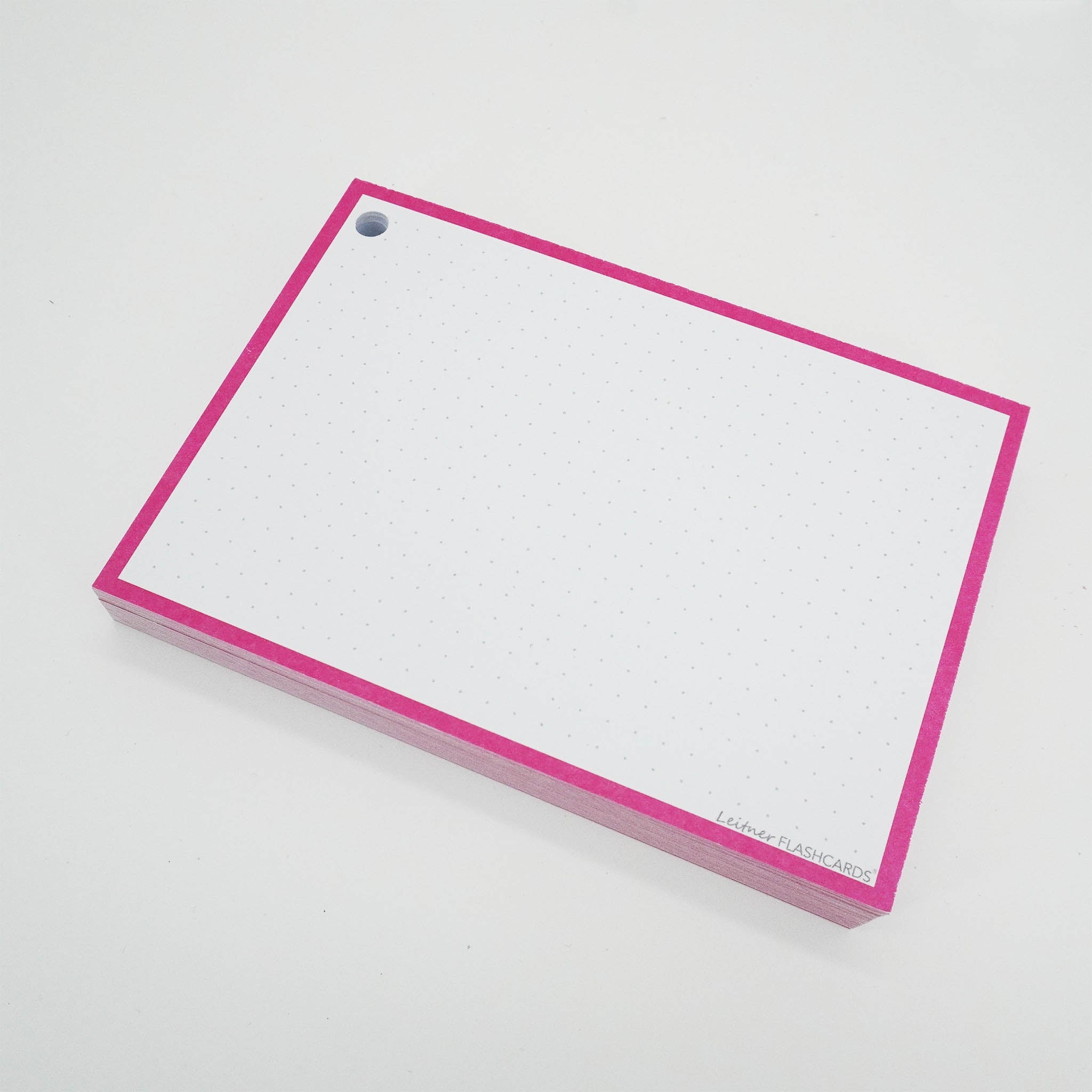 Leitner Flashcards A6 Classic Dotted pink 3
