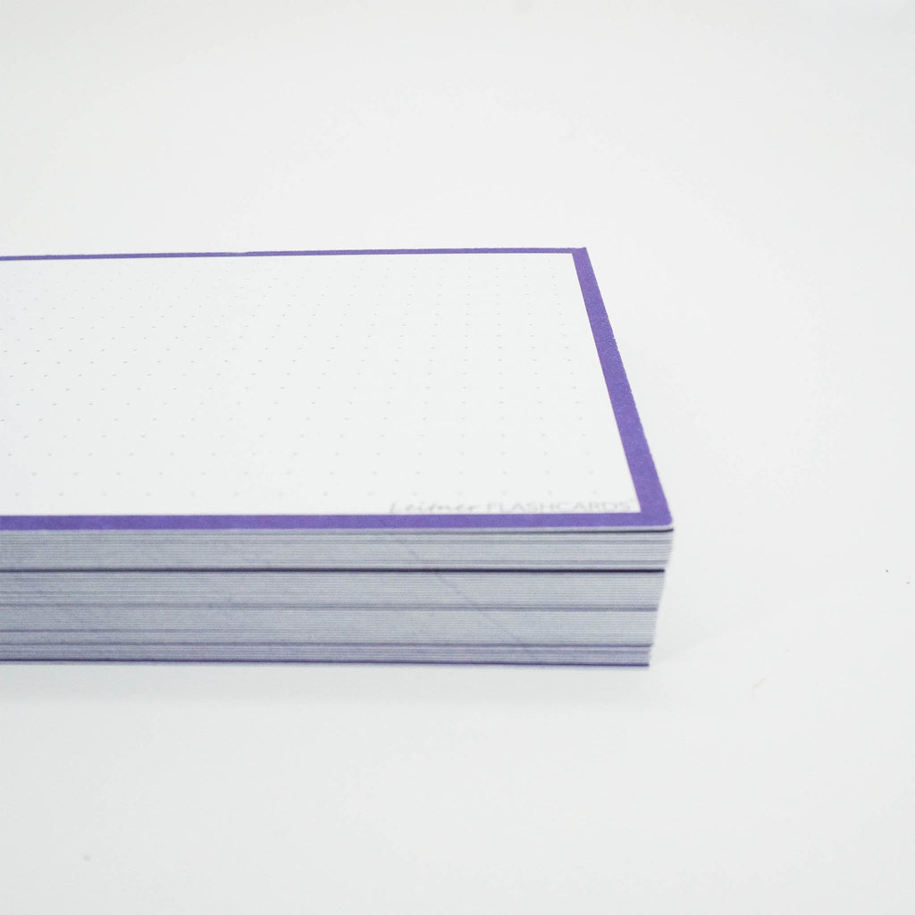 Leitner Flashcards A6 Classic Dotted purple 2
