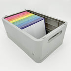 Leitner Flashcards A6 Classic Dotted purple in storage box