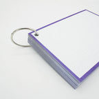 Leitner Flashcards A6 Classic Dotted purple with ring