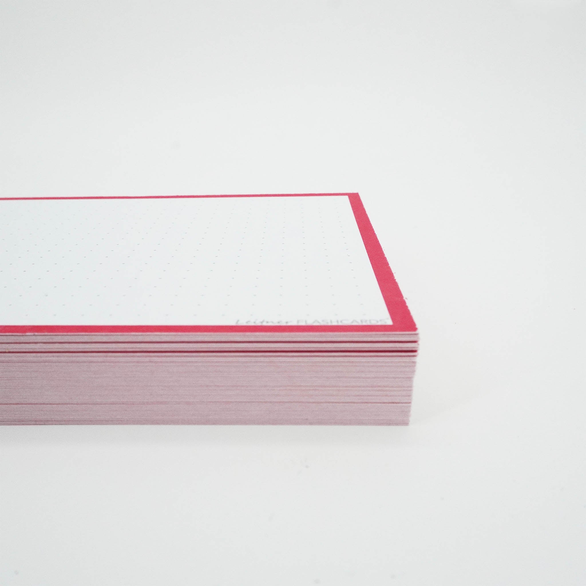 Leitner Flashcards A6 Classic Dotted red 2