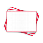 Leitner Flashcards A6 Classic Dotted red
