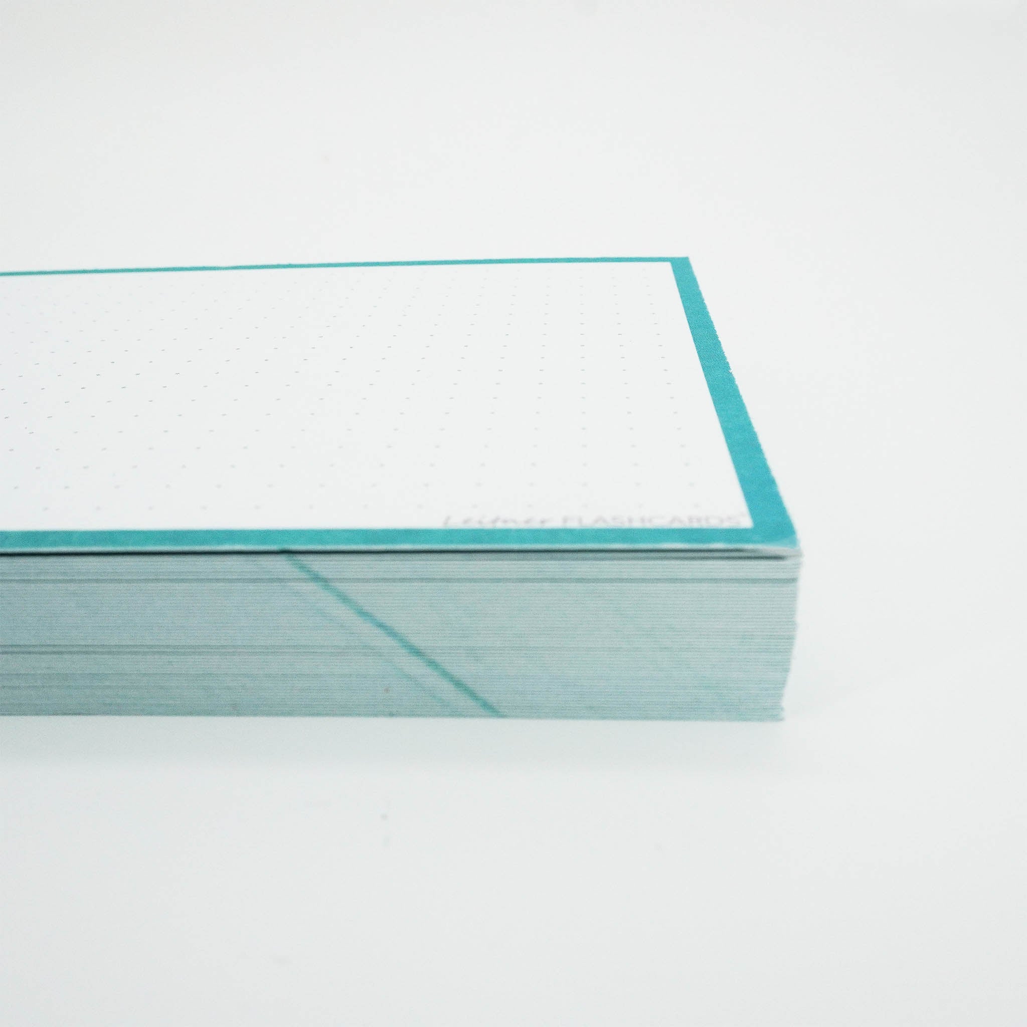 Leitner Flashcards A6 Classic Dotted turquoise 2