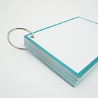 Leitner Flashcards A6 Classic Dotted turquoise with ring