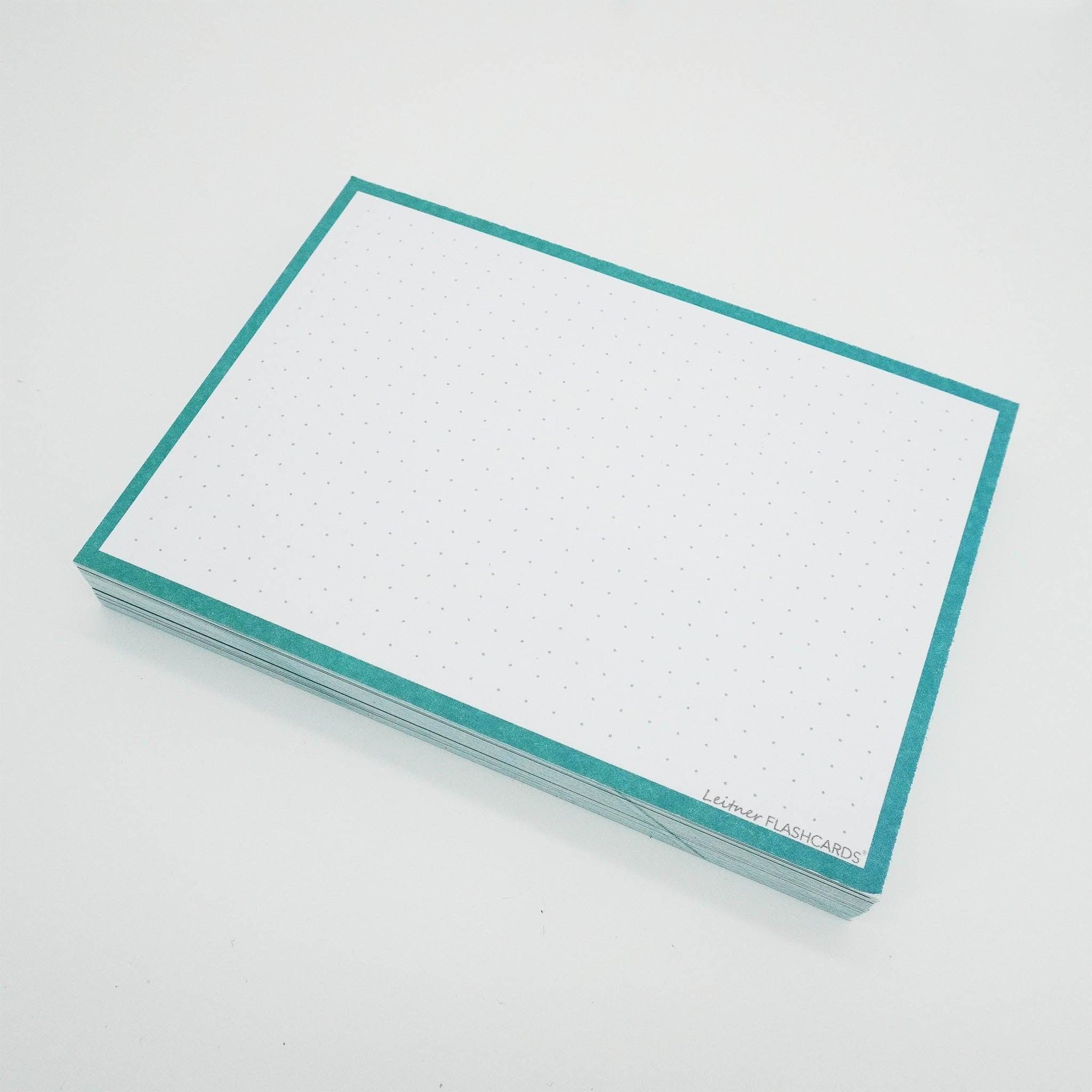 Leitner Flashcards A6 Classic Dotted turquoise