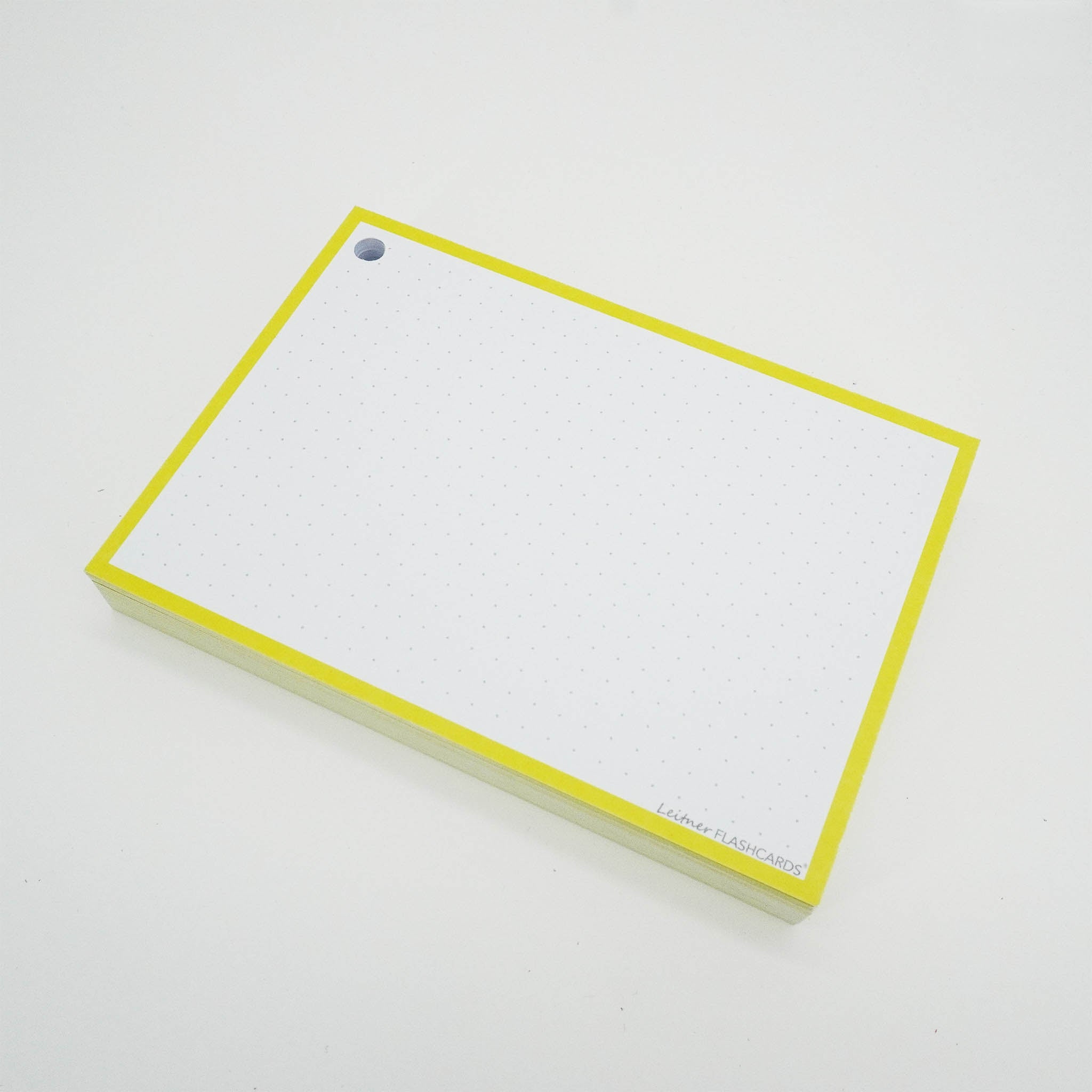 Leitner Flashcards A6 Classic Dotted yellow 3
