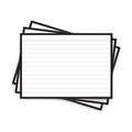 Leitner Flashcards A6 Classic Lined black