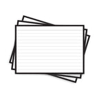 Leitner Flashcards A6 Classic Lined black