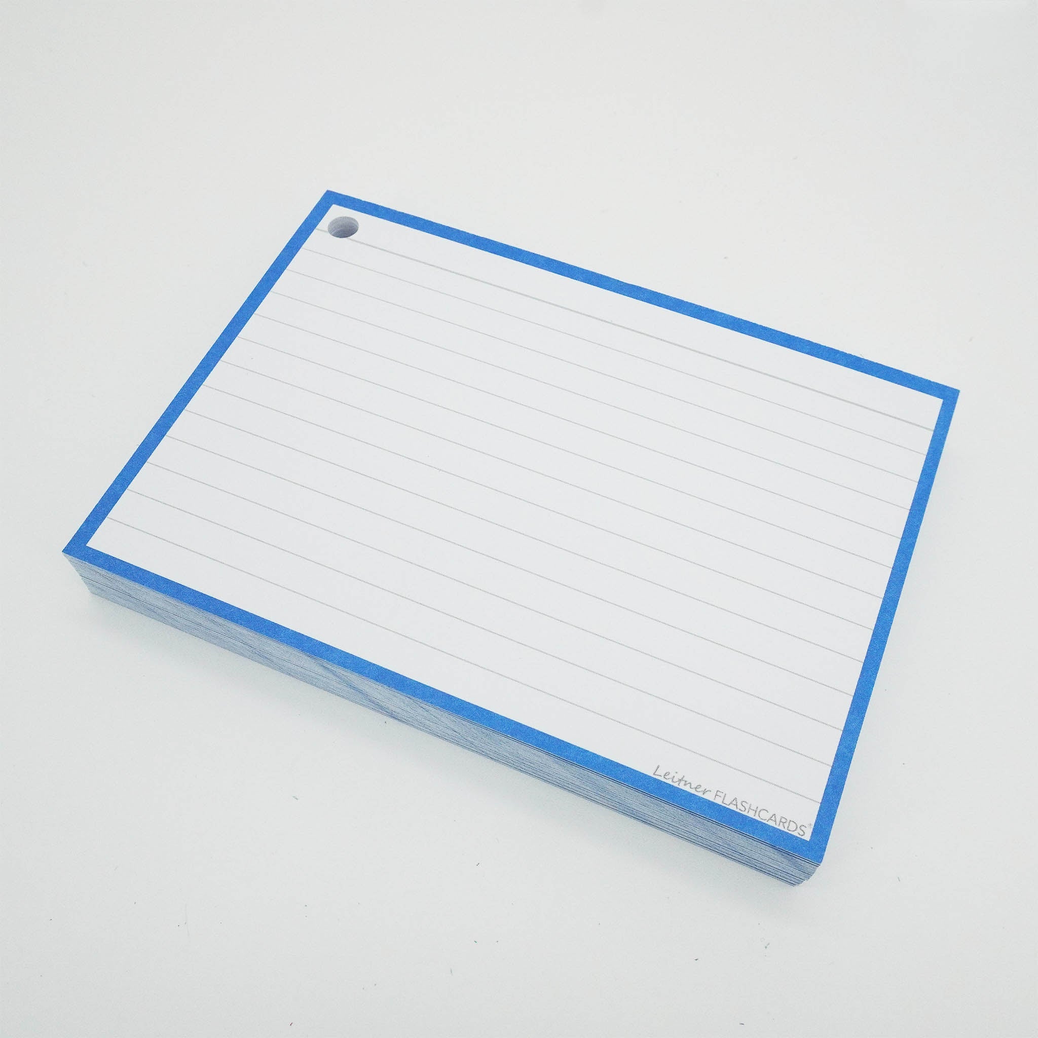 Leitner Flashcards A6 Classic Lined blue 2