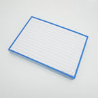 Leitner Flashcards A6 Classic Lined blue with ring