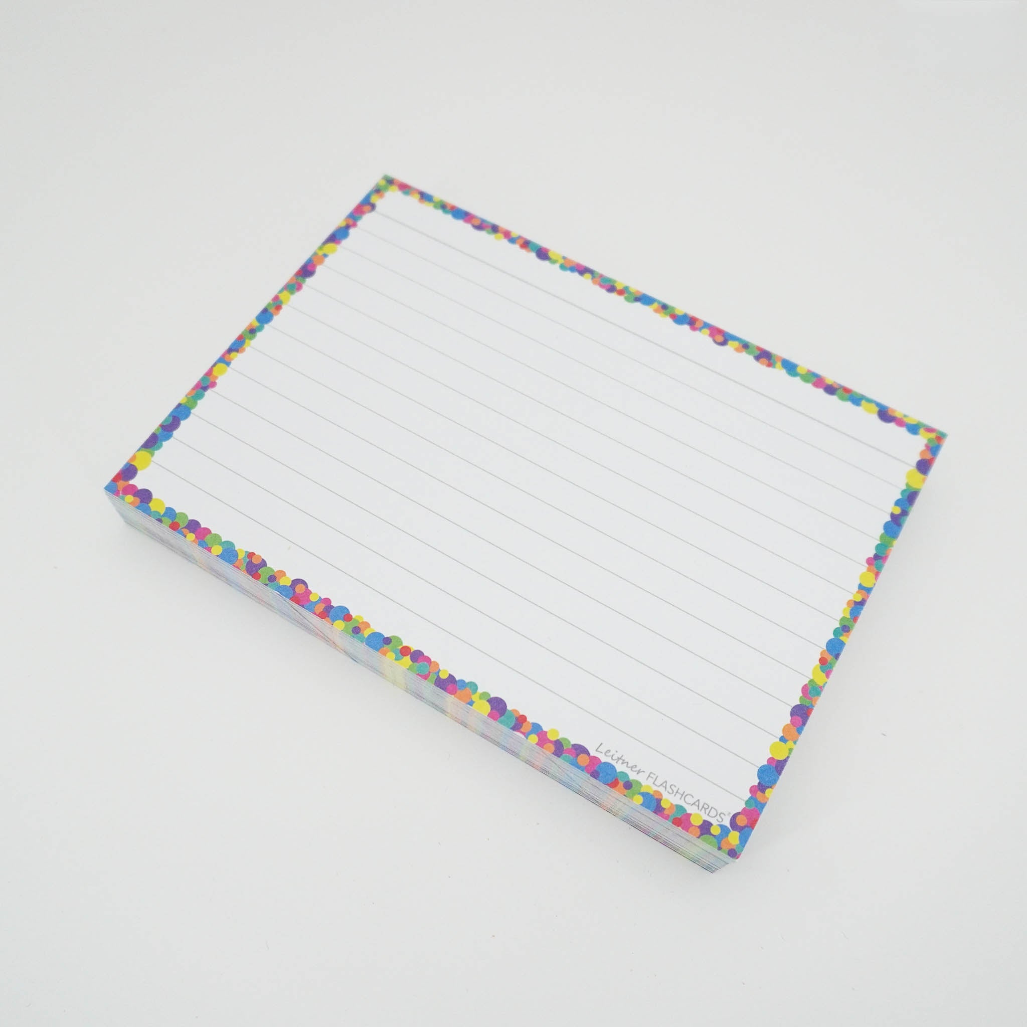 Leitner Flashcards A6 Classic Lined confetti 2