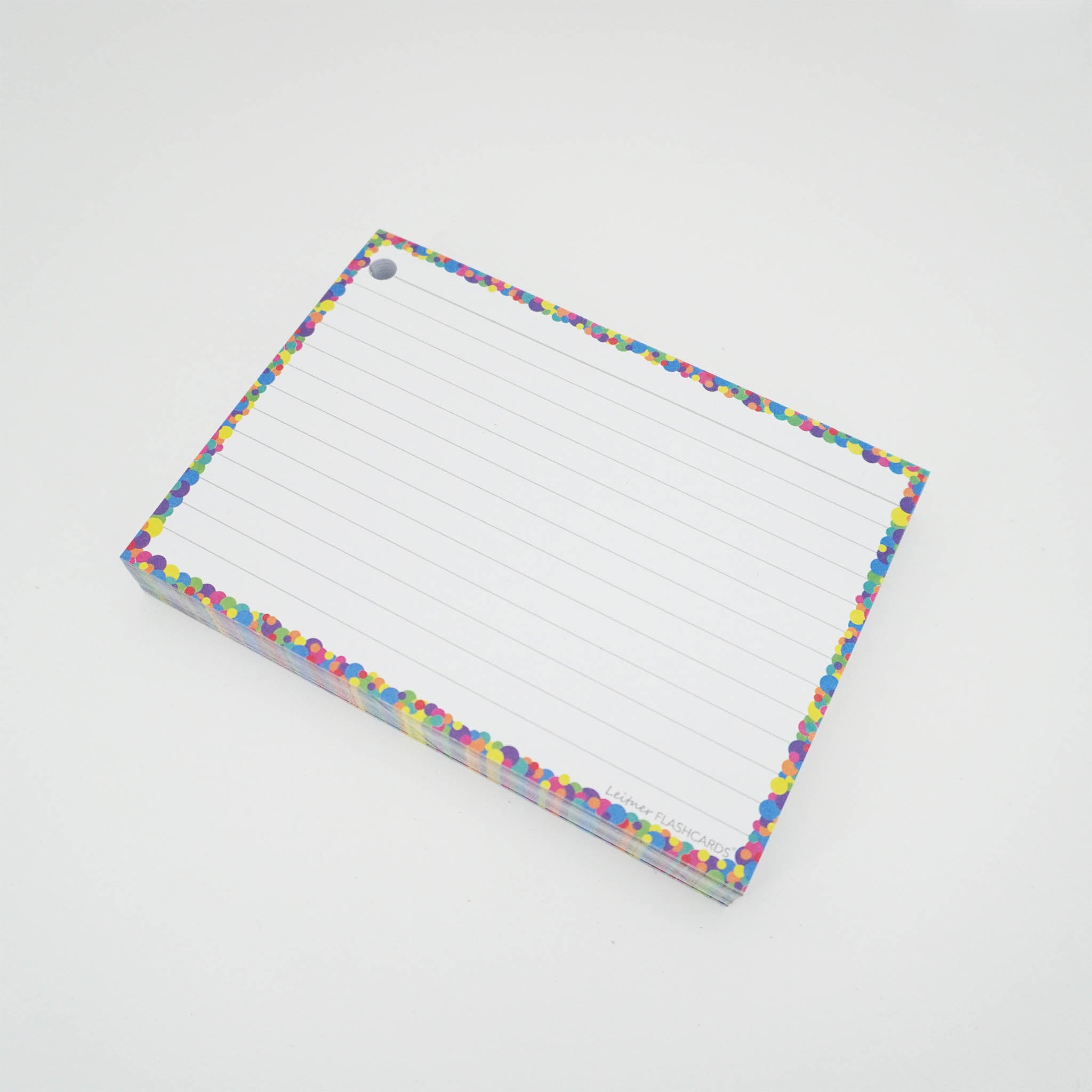 Leitner Flashcards A6 Classic Lined confetti 3