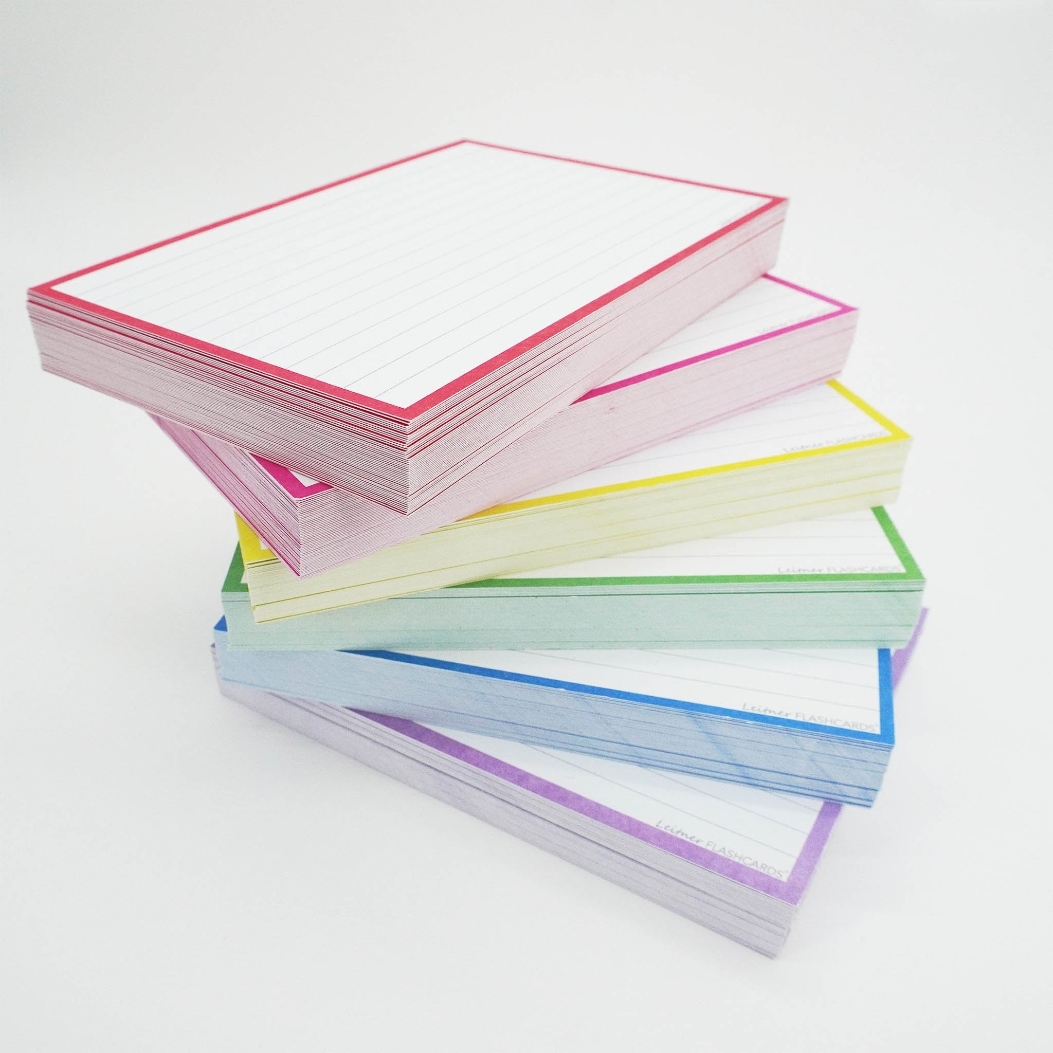 Leitner Flashcards A6 Classic Lined lifestyle 4