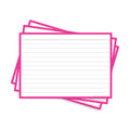 Leitner Flashcards A6 Classic Lined pink