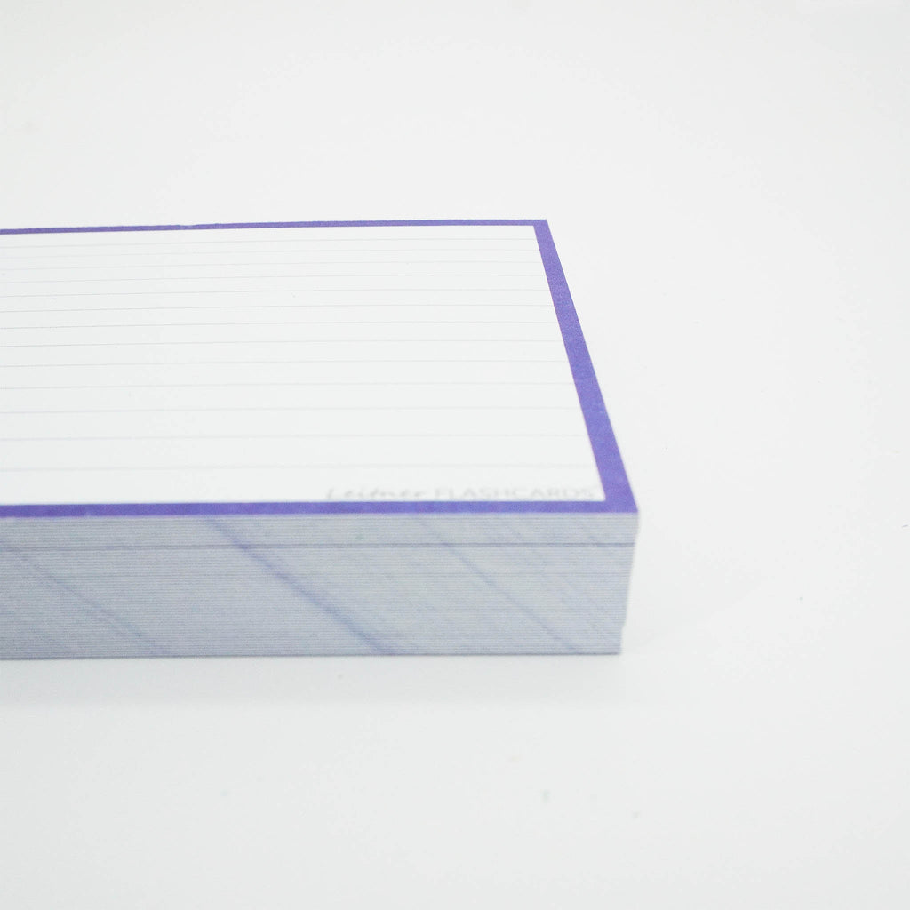 Leitner Flashcards A6 Classic Lined purple 3