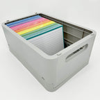Leitner Flashcards A6 Classic Lined turquoise in storage box
