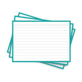 Leitner Flashcards A6 Classic Lined turquoise