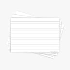 Leitner Flashcards A6 Classic Lined white