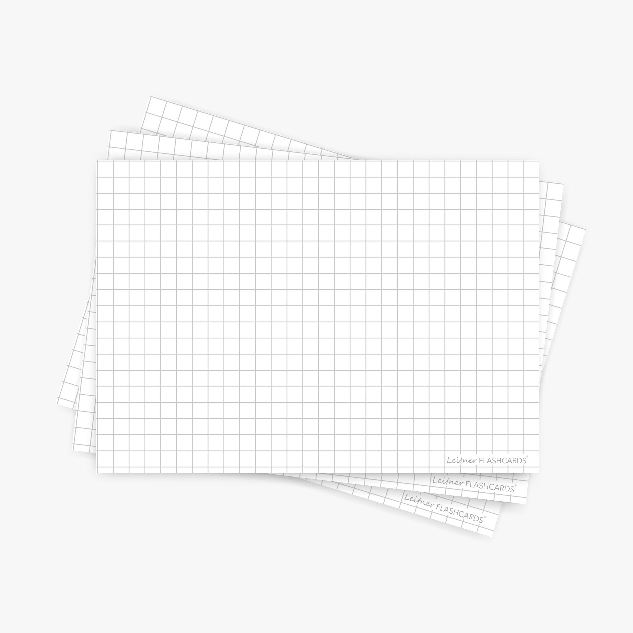 Leitner Flashcards A6 Classic Squared white