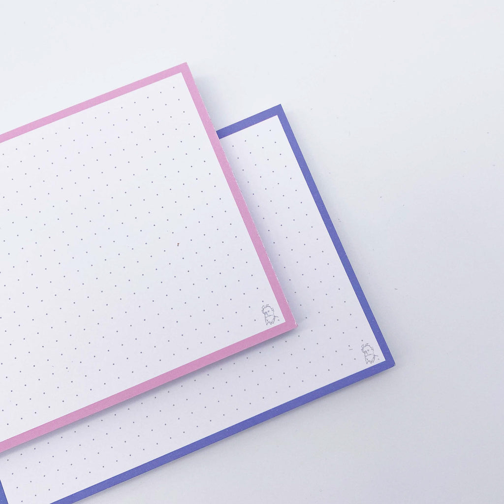 Leitner Flashcards A6 Duo Dotted - Blueberry Bubble Tea