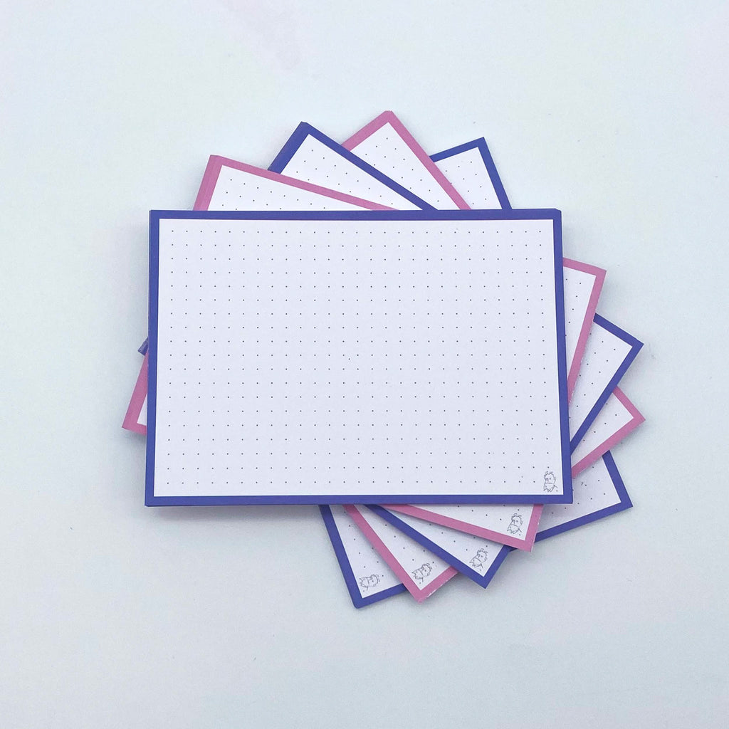 Leitner Flashcards A6 Duo Dotted - Blueberry Bubble Tea