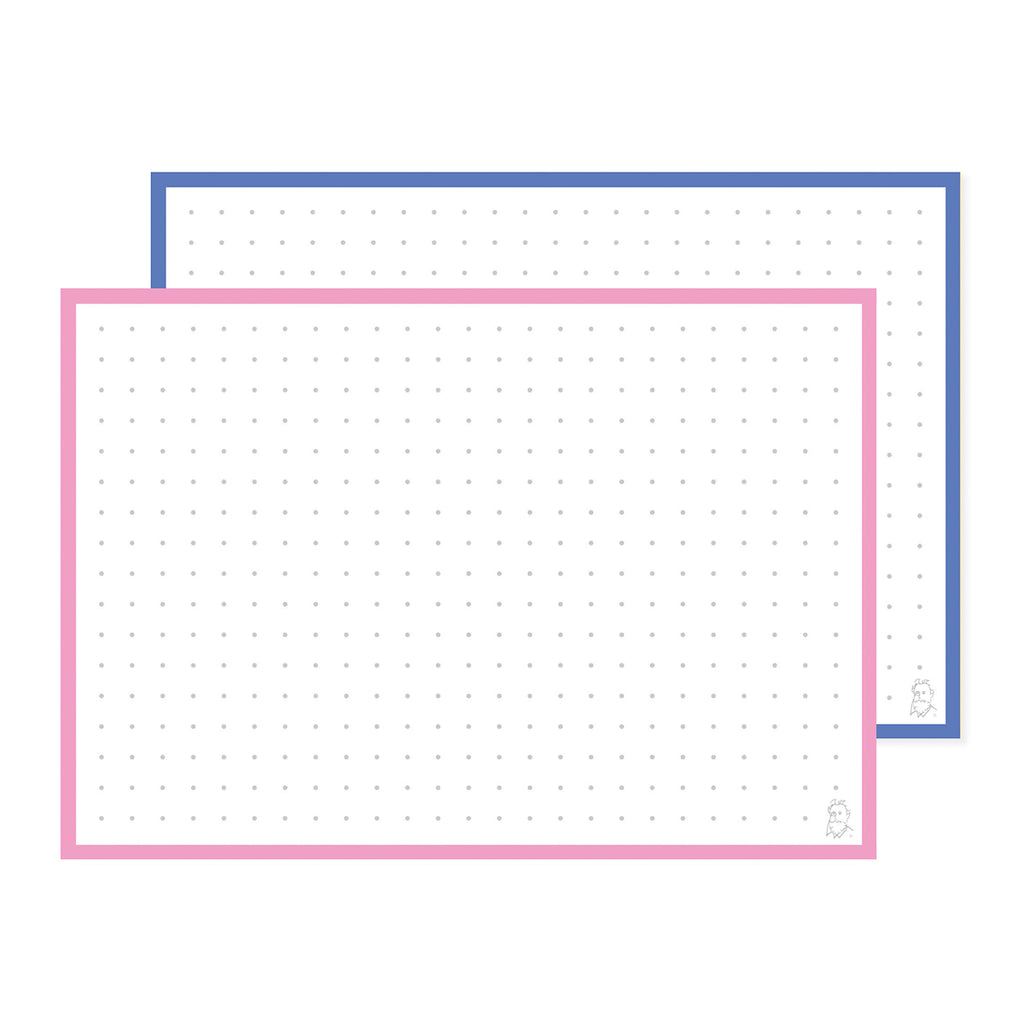 Leitner Flashcards A6 Duo Dotted - Blueberry Bubble Tea
