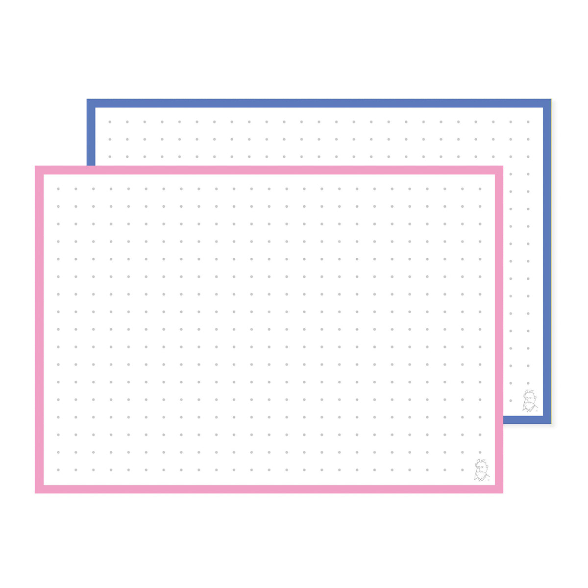 Leitner Flashcards A6 Duo Dotted - Blueberry Bubble Tea
