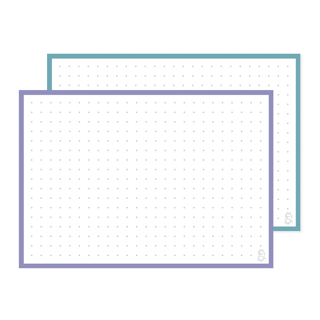 Leitner Flashcards A6 Duo Dotted - Lavender Sunset
