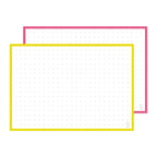 Leitner Flashcards A6 Duo Dotted - Mango-Raspberry Sorbet