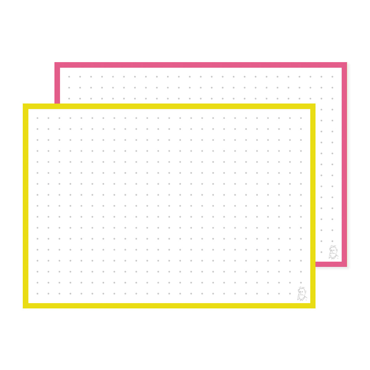 Leitner Flashcards A6 Duo Dotted - Mango-Raspberry Sorbet