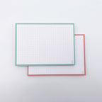 Leitner Flashcards A6 Duo Dotted - Mint-Peach Ice Tea