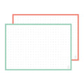 Leitner Flashcards A6 Duo Dotted - Mint-Peach Ice Tea