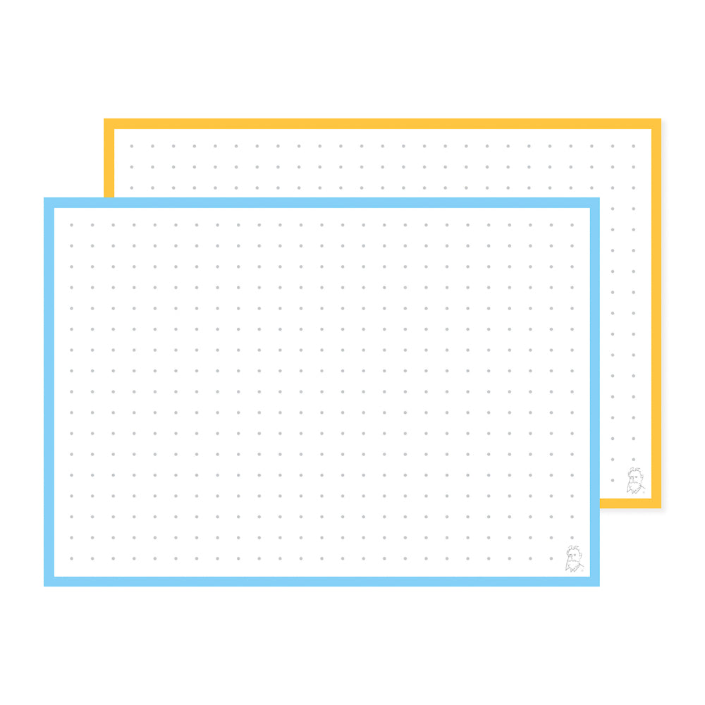 Leitner Flashcards A6 Duo Dotted - Walk on the Beach