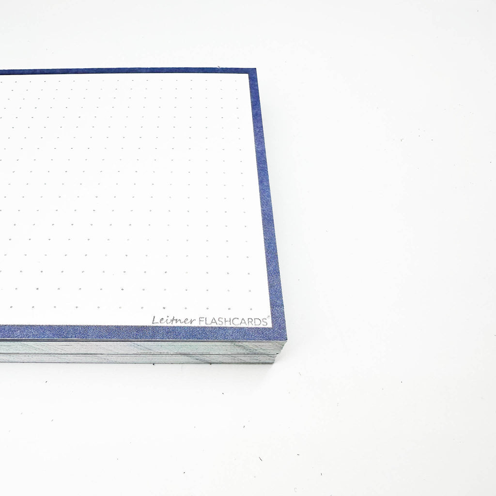 Leitner Flashcards A6 Earth Dotted blue 2