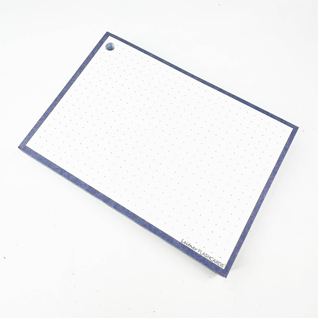 Leitner Flashcards A6 Earth Dotted blue 3