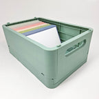 Leitner Flashcards A6 Earth Dotted blue in storage box