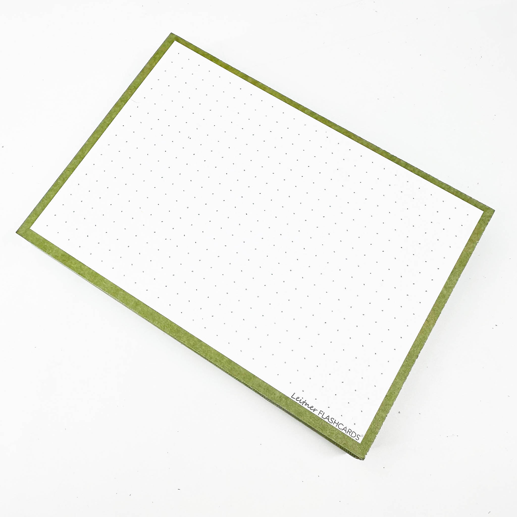 Leitner Flashcards A6 Earth Dotted green 2