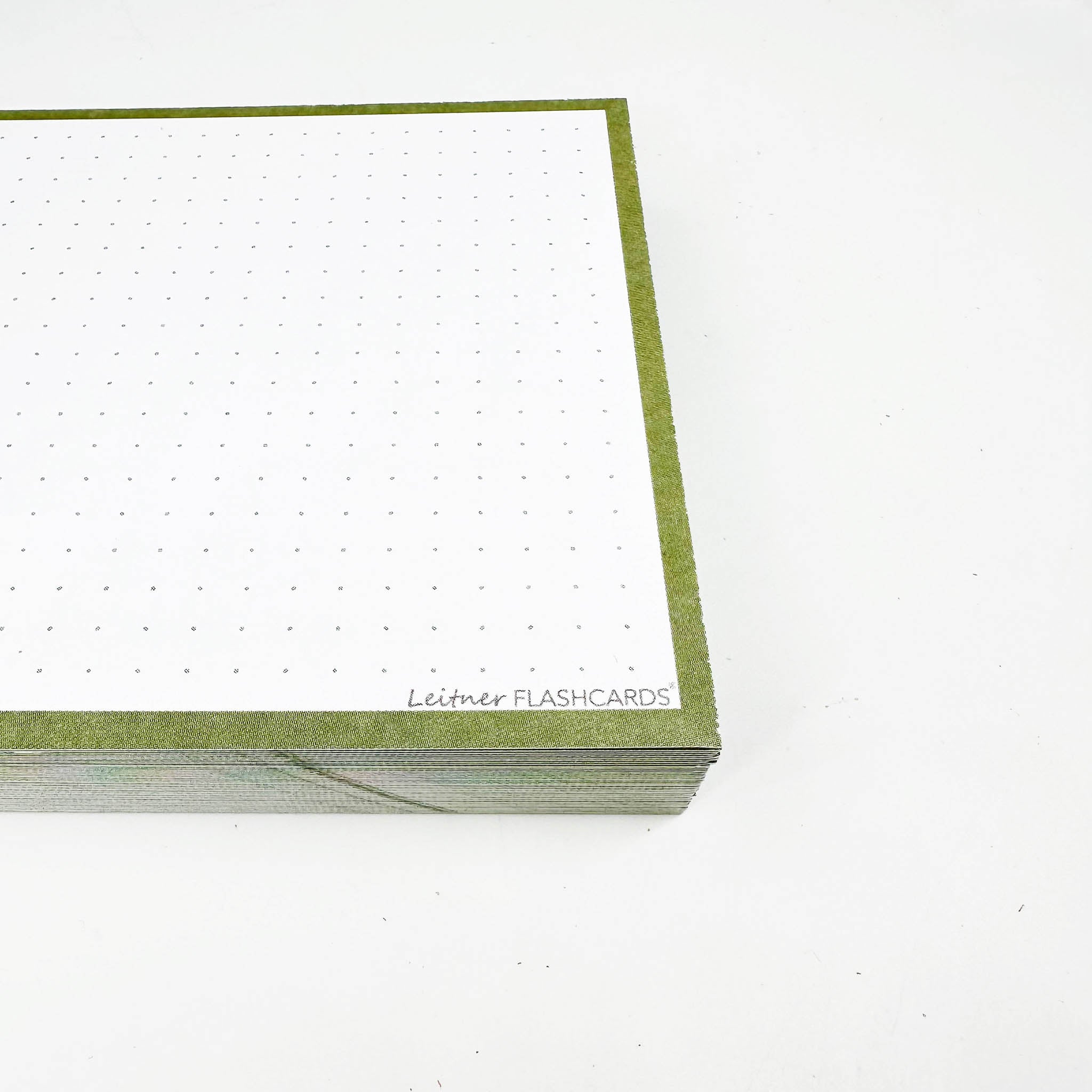 Leitner Flashcards A6 Earth Dotted green 3
