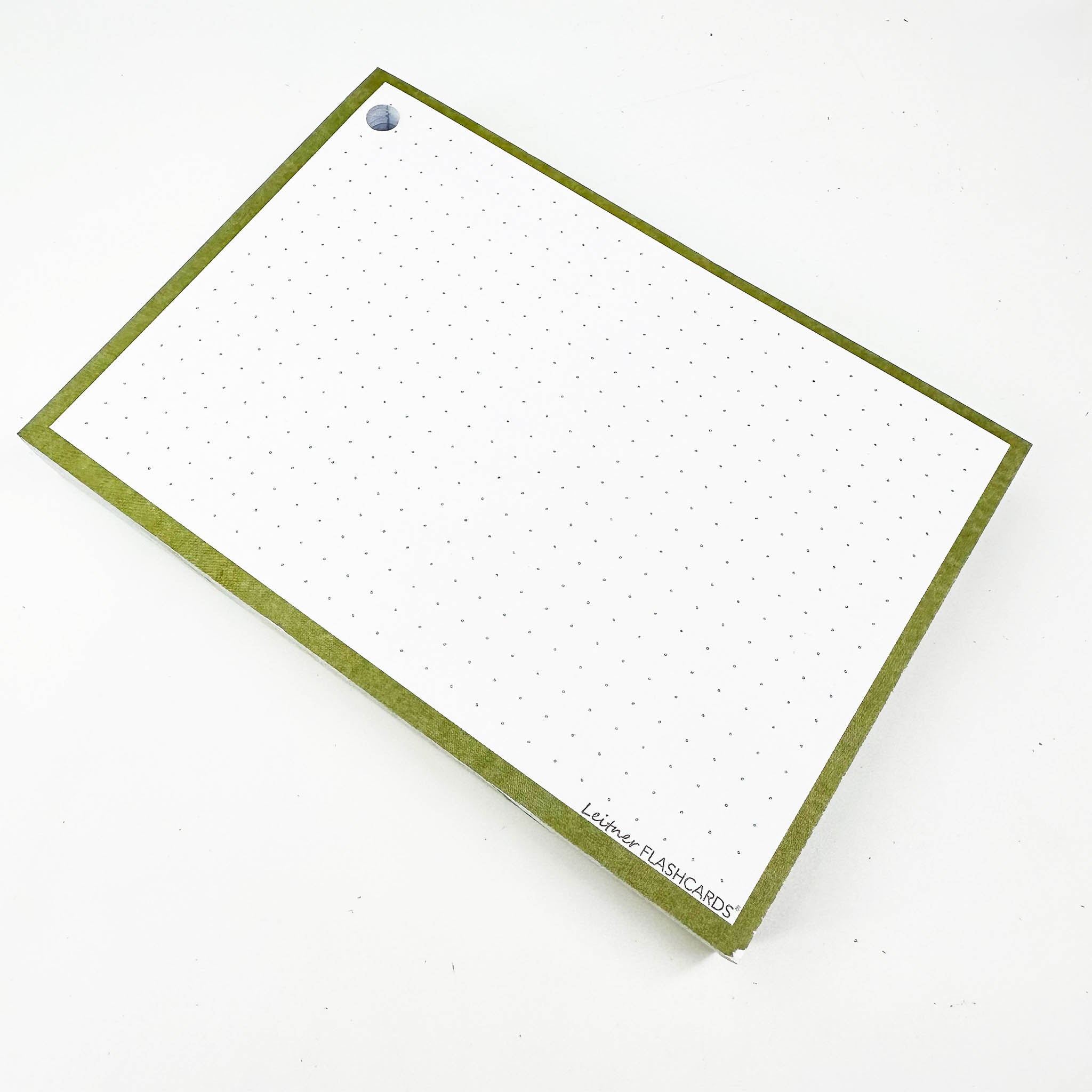 Leitner Flashcards A6 Earth Dotted green 4