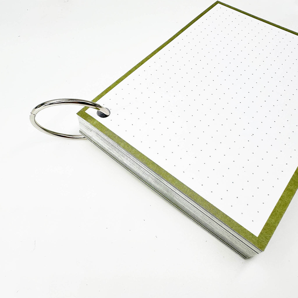Leitner Flashcards A6 Earth Dotted green 5