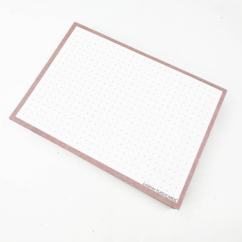 Leitner Flashcards A6 Earth Dotted greige 2