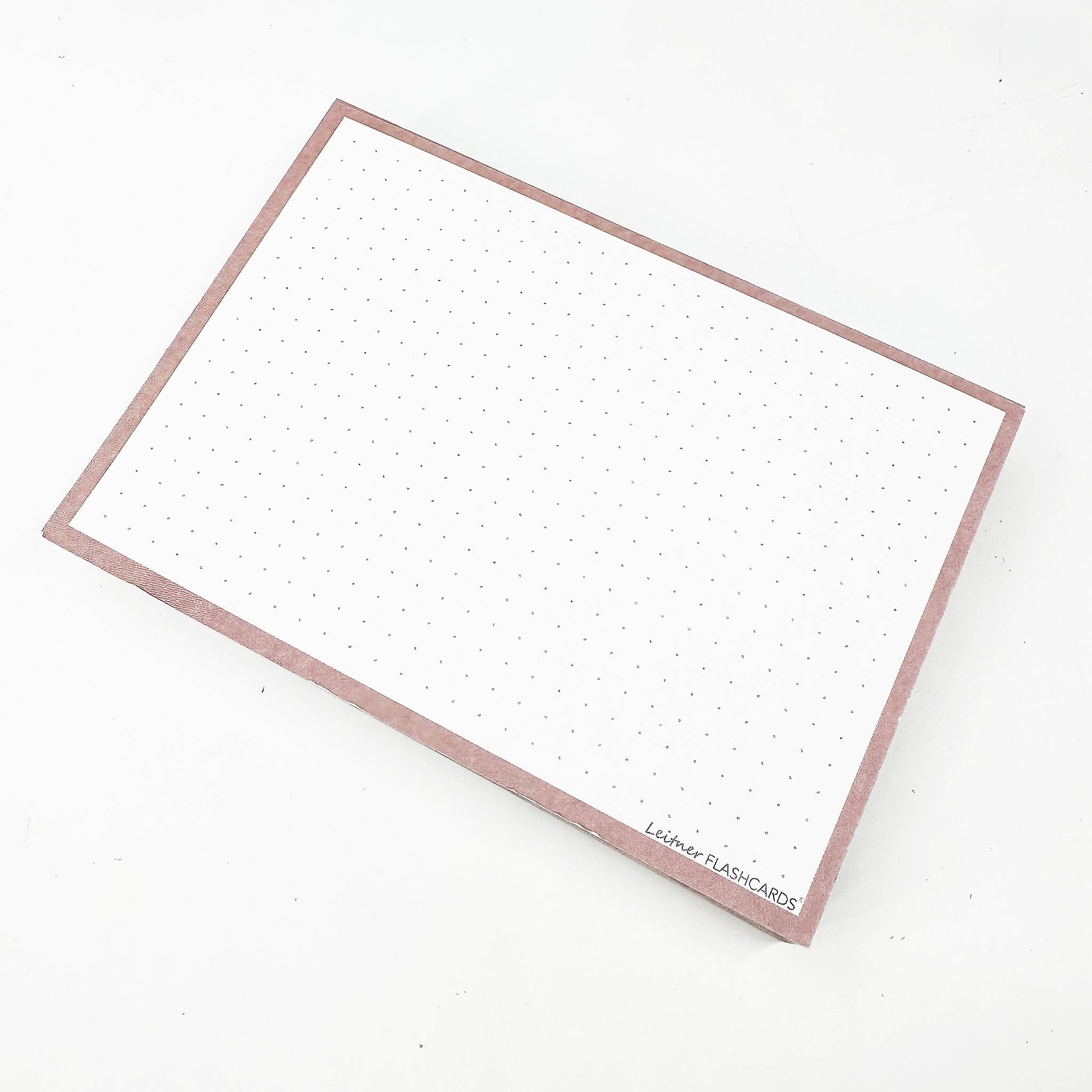 Leitner Flashcards A6 Earth Dotted greige 2