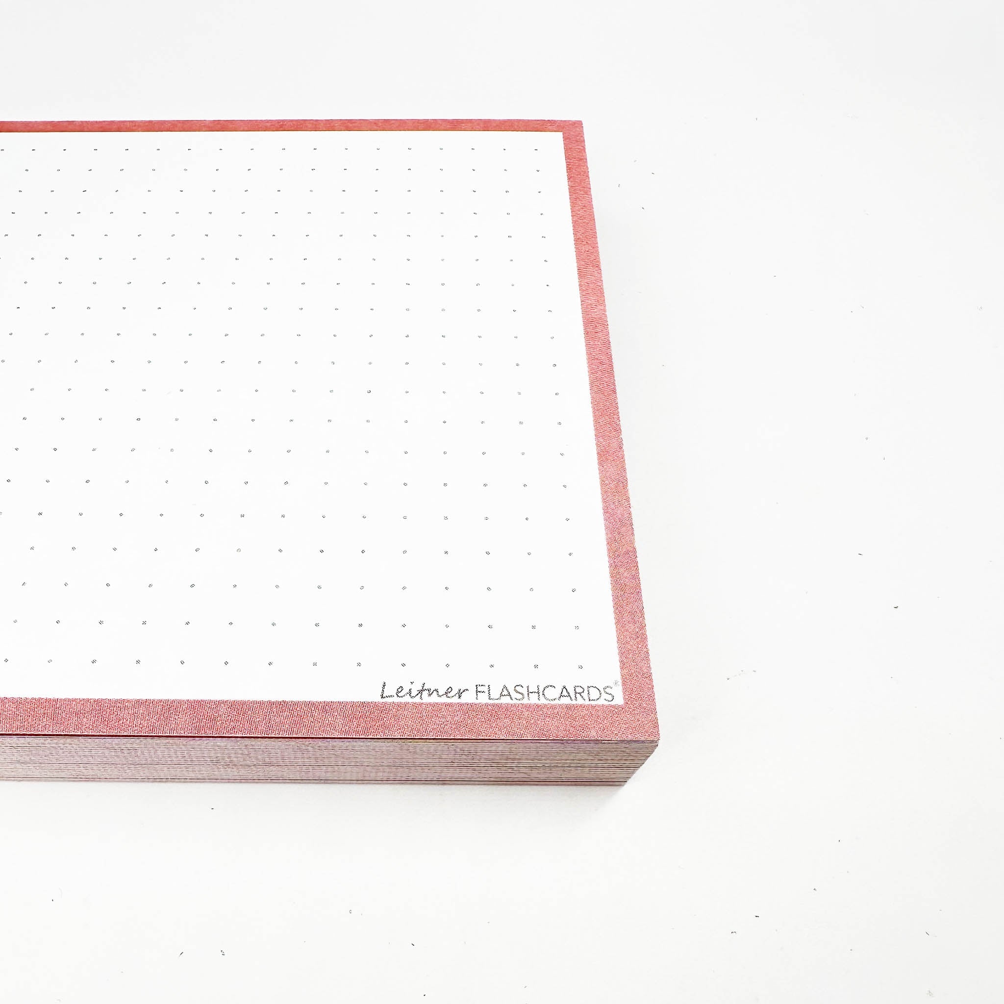Leitner Flashcards A6 Earth Dotted pink 3