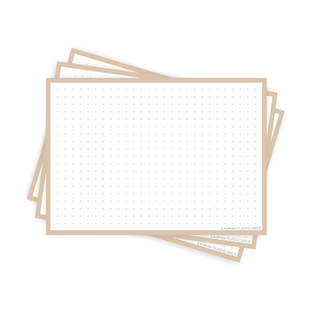 Leitner Flashcards A6 Earth Dotted sand