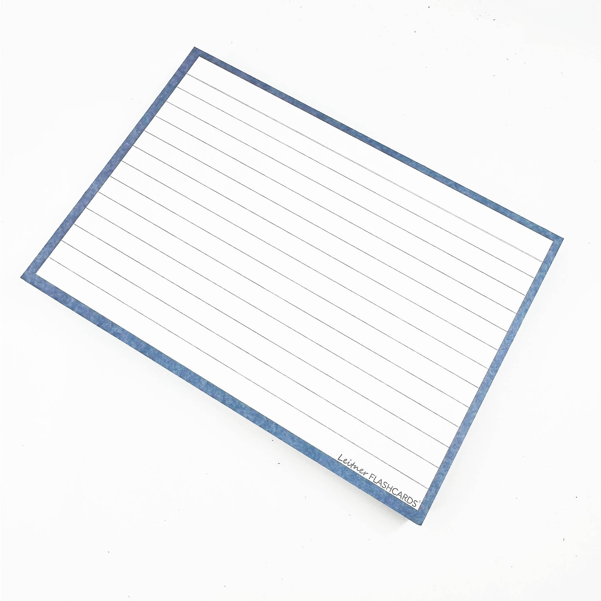 Leitner Flashcards A6 Earth Lined blue 3