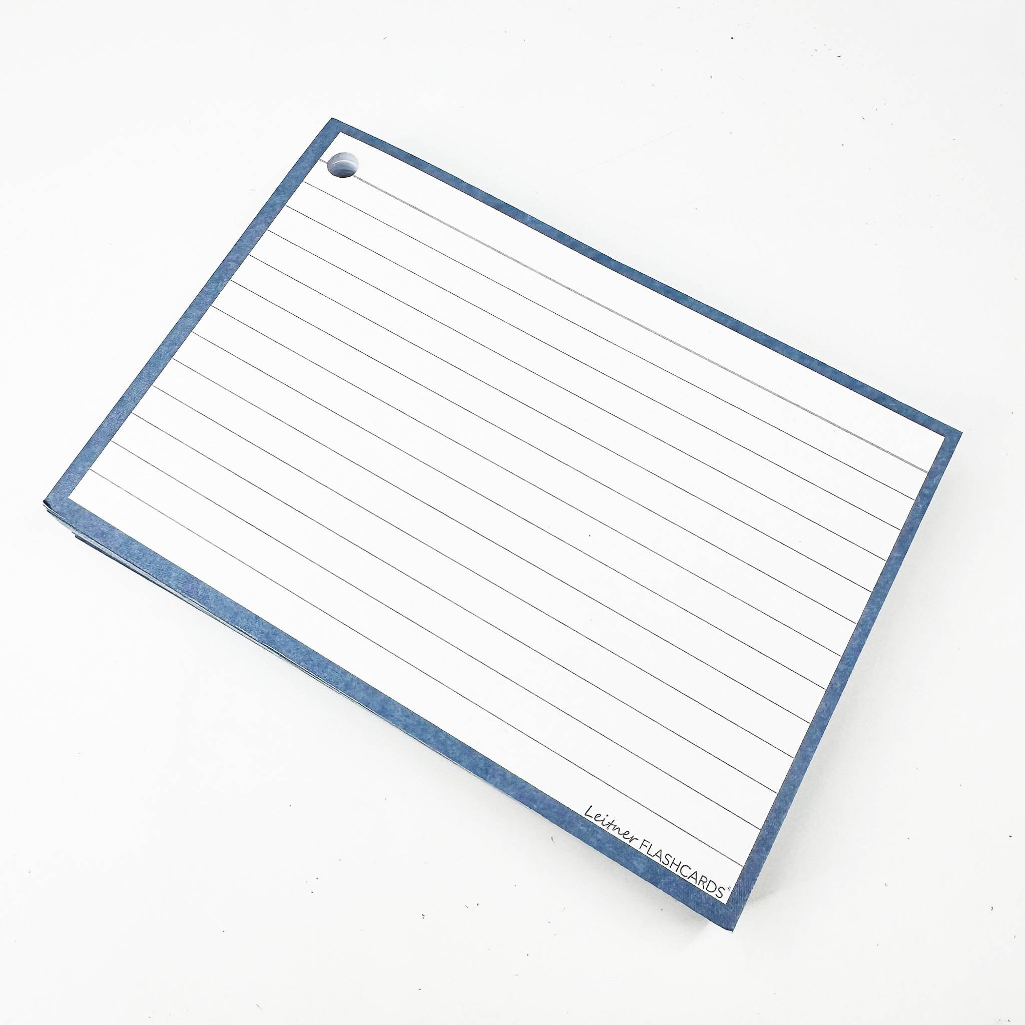 Leitner Flashcards A6 Earth Lined blue 4
